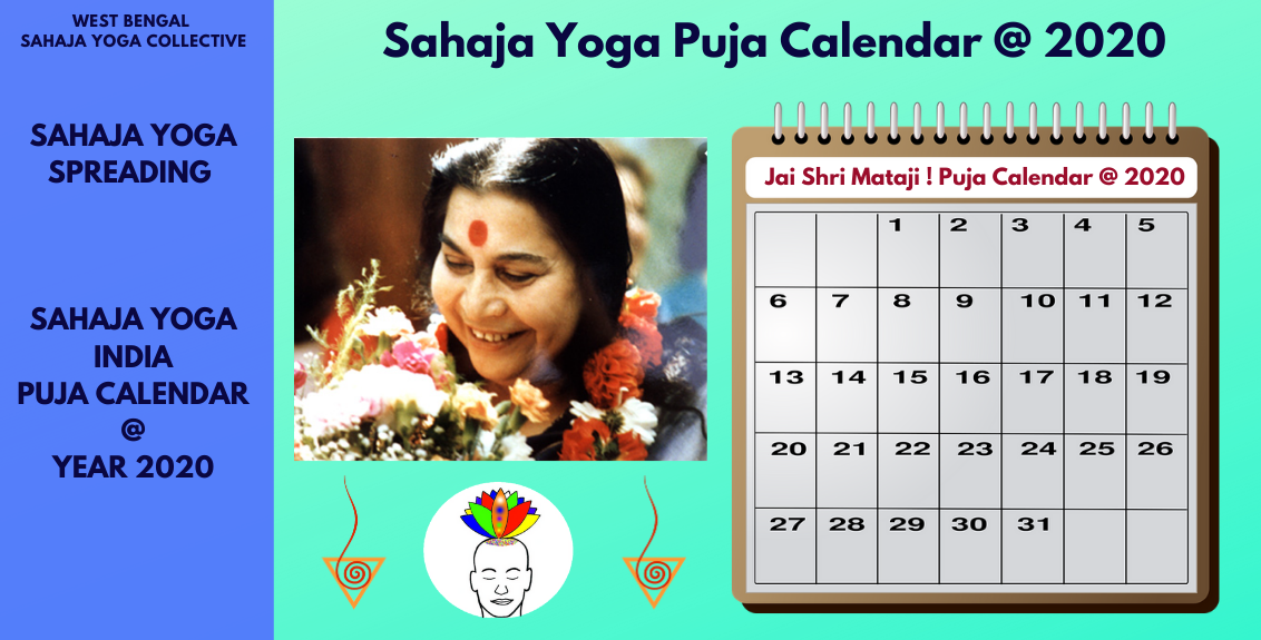 delay Assassin Ambassador Sahaja Yoga Puja Calendar – India, 2020 – Spreading Sahaja Yoga